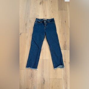 levi’s wedgie straight crop, size 26